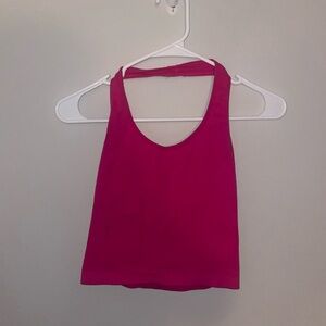 Women's Pink Halter Top